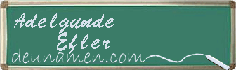 Adelgunde Efler Visitenkarte